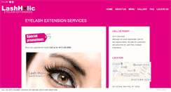 Desktop Screenshot of lashholic.com